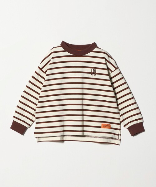 UNIVERSAL OVERALL（ユニバーサルオーバーオール）の「【別注】＜UNIVERSAL OVERALL＞ボーダー ロングスリーブ / キッズ  100cm-130cm（Tシャツ/カットソー・キッズ・オフホワイト/ネイビー・S(120-130cm)/XS(100-110cm)）」の12枚目の写真