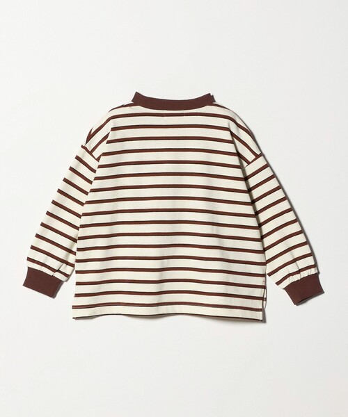 UNIVERSAL OVERALL(ユニバーサルオーバーオール)の「【別注】<UNIVERSAL OVERALL>ボーダー ロングスリーブ / キッズ 100cm-130cm(Tシャツ/カットソー・キッズ・オフホワイト/ネイビー・S(120-130cm)/XS(100-110cm))」の18枚目の写真