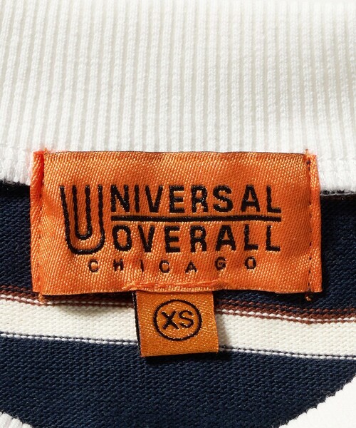 UNIVERSAL OVERALL(ユニバーサルオーバーオール)の「【別注】<UNIVERSAL OVERALL>ボーダー ロングスリーブ / キッズ 100cm-130cm(Tシャツ/カットソー・キッズ・オフホワイト/ネイビー・S(120-130cm)/XS(100-110cm))」の21枚目の写真