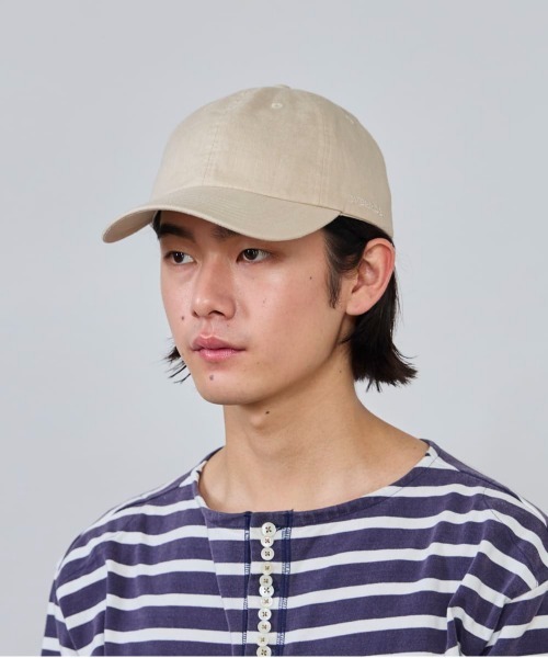 OVERRIDE(オーバーライド)の「OVERRIDE LINEN 6P CAP / オーバーライド(キャップ・メンズ・ベージュ/ライトグレー/ピンク/ブラウン/ブラック/ライトブルー・60cm/58cm)」の4枚目の写真