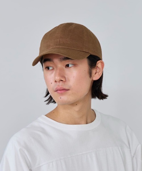 OVERRIDE(オーバーライド)の「OVERRIDE LINEN 6P CAP / オーバーライド(キャップ・メンズ・ベージュ/ライトグレー/ピンク/ブラウン/ブラック/ライトブルー・60cm/58cm)」の19枚目の写真