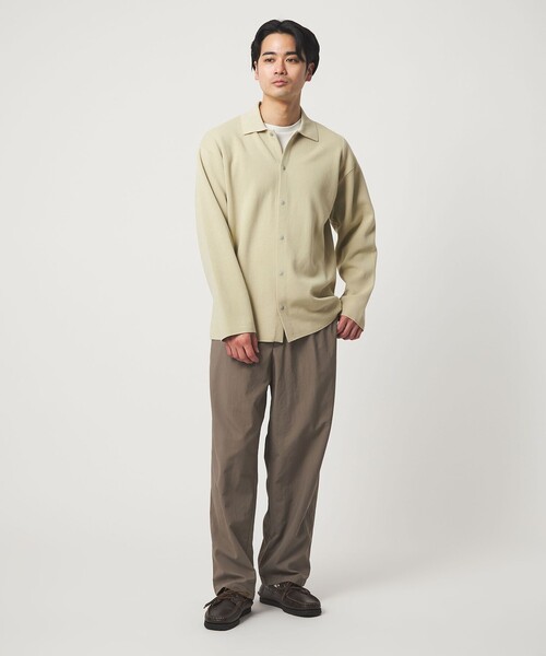 green label relaxing（グリーンレーベルリラクシング）の「スナップ ポロカラー カーディガン（カーディガン/ボレロ・メンズ・ネイビー/ベージュ・M/XL/S/L）」の8枚目の写真