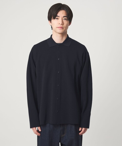 green label relaxing（グリーンレーベルリラクシング）の「スナップ ポロカラー カーディガン（カーディガン/ボレロ・メンズ・ネイビー/ベージュ・M/XL/S/L）」の13枚目の写真