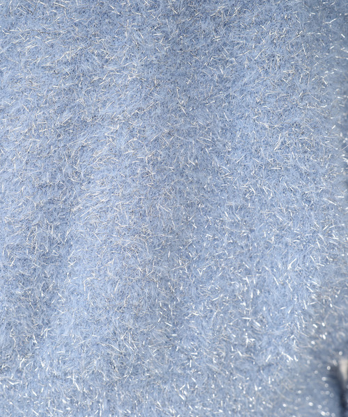 ROYAL PARTY（ロイヤルパーティー）の「チェーントリミングマルチ釦ラメシャギーカーディガン（カーディガン/ボレロ・レディース・ブルー/ベージュ/ピンク・FREE）」の11枚目の写真