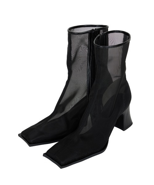 Ameri(アメリ)の「SHEER WAVE TOE BOOTS(ブーツ・レディース・シルバー/ブラック/ブラウン・SMALL/MEDIUM/LARGE)」の1枚目の写真