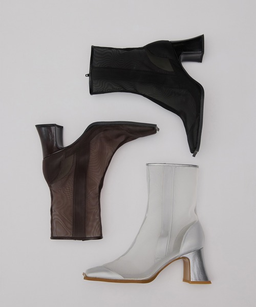 Ameri(アメリ)の「SHEER WAVE TOE BOOTS(ブーツ・レディース・シルバー/ブラック/ブラウン・SMALL/MEDIUM/LARGE)」の7枚目の写真