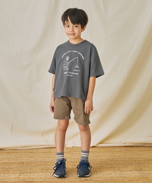 FOV（フォブ）の「FOV/フォブ FISHING Tシャツ（Tシャツ/カットソー・キッズ・ホワイト/チャコールグレー/サックスブルー・S/M/L/XL）」の5枚目の写真