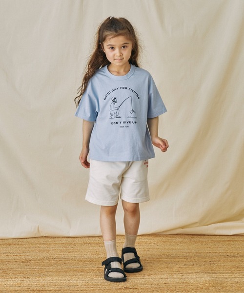 FOV（フォブ）の「FOV/フォブ FISHING Tシャツ（Tシャツ/カットソー・キッズ・ホワイト/チャコールグレー/サックスブルー・S/M/L/XL）」の6枚目の写真