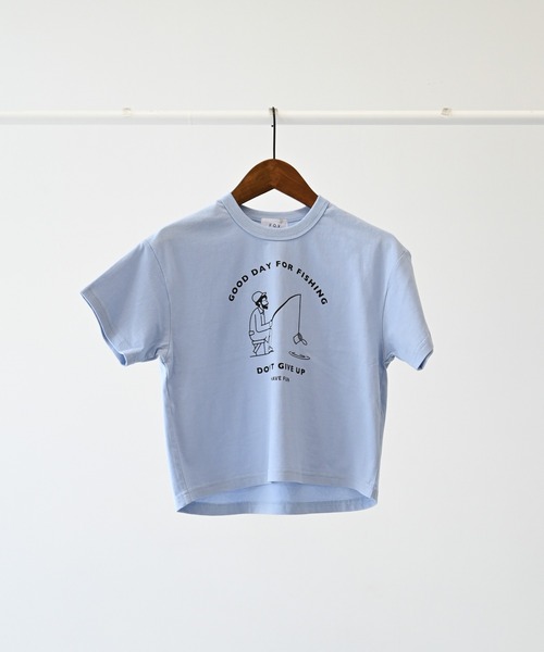 FOV（フォブ）の「FOV/フォブ FISHING Tシャツ（Tシャツ/カットソー・キッズ・ホワイト/チャコールグレー/サックスブルー・S/M/L/XL）」の9枚目の写真