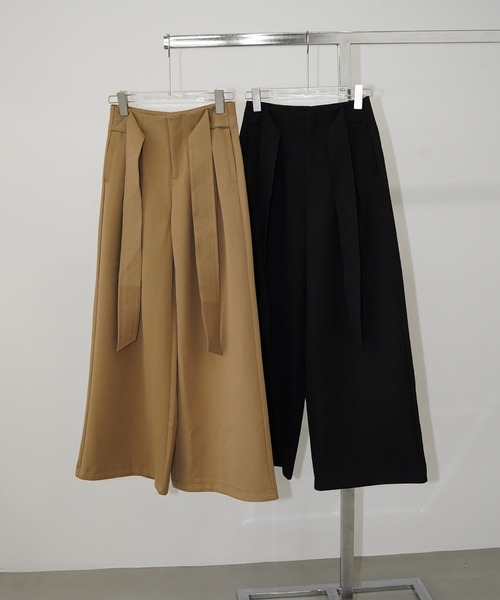 chuclla(チュクラ)の「サイドベルト タックワイドパンツ chw26s111(その他パンツ・レディース・ブラック/ベージュ・M/L/S)」の17枚目の写真