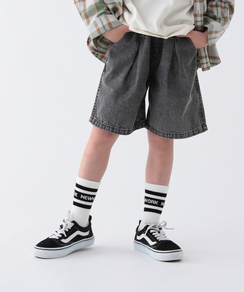 BAYFLOW（ベイフロー）の「[長いシーズン活躍!]ヴィンテージライクデニムショーツ(KIDS)（デニムパンツ・キッズ・ブルー/ブラック・110cm/150cm/140cm/130cm/120cm）」の11枚目の写真