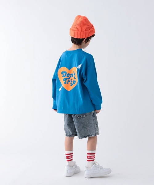 BAYFLOW（ベイフロー）の「[長いシーズン活躍!]ヴィンテージライクデニムショーツ(KIDS)（デニムパンツ・キッズ・ブルー/ブラック・110cm/150cm/140cm/130cm/120cm）」の16枚目の写真