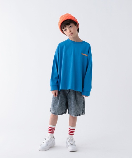BAYFLOW（ベイフロー）の「[長いシーズン活躍!]ヴィンテージライクデニムショーツ(KIDS)（デニムパンツ・キッズ・ブルー/ブラック・110cm/150cm/140cm/130cm/120cm）」の17枚目の写真