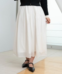 STRAWBERRY-FIELDS（ストロベリーフィールズ）の「シアータフタ_シアータフタギャザータックスカート（スカート・レディース）」