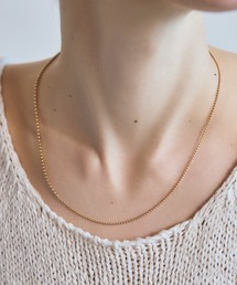 TEN. | 【新作】18KGP ボールチェーンコンビネックレス 50cm(ネックレス)