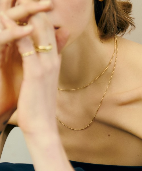 TEN.(テン)の「【新作】18KGP ボールチェーンコンビネックレス 50cm(ネックレス・レディース・ゴールド・FREE)」の3枚目の写真