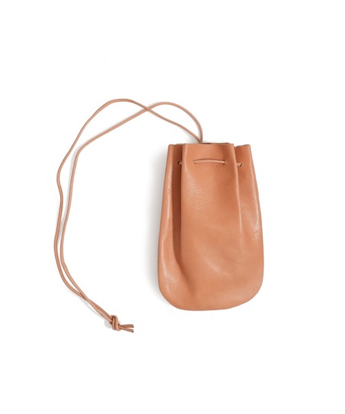 STANDARD SUPPLY(スタンダードサプライ)の「アーツアンドクラフツ / HORSE LEATHER ホースレザー / DROP SHAPE POUCH S ドロップシェイプポーチS(ショルダーバッグ・レディース・チョコ/ブラック/タン・FREE)」の3枚目の写真