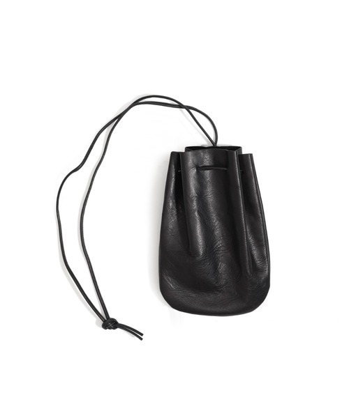 アーツアンドクラフツ ホースレザー ドロップポーチブラック アーツアンドクラフツ / HORSE LEATHER ホースレザー / DROP SHAPE