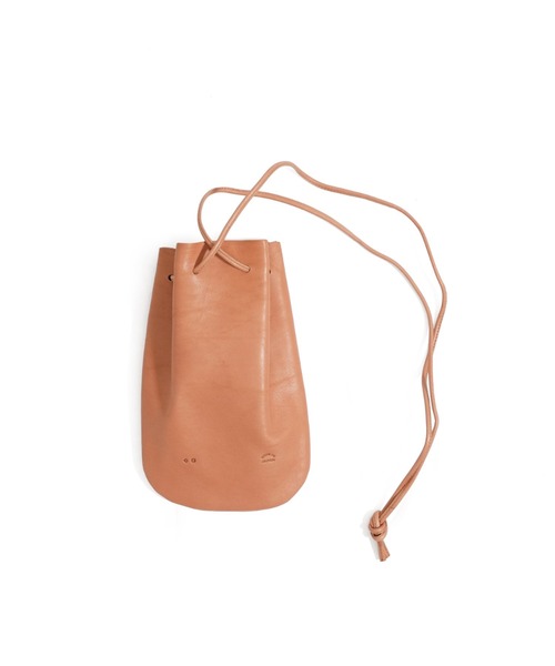 STANDARD SUPPLY(スタンダードサプライ)の「アーツアンドクラフツ / HORSE LEATHER ホースレザー / DROP SHAPE POUCH S ドロップシェイプポーチS(ショルダーバッグ・レディース・チョコ/ブラック/タン・FREE)」の5枚目の写真