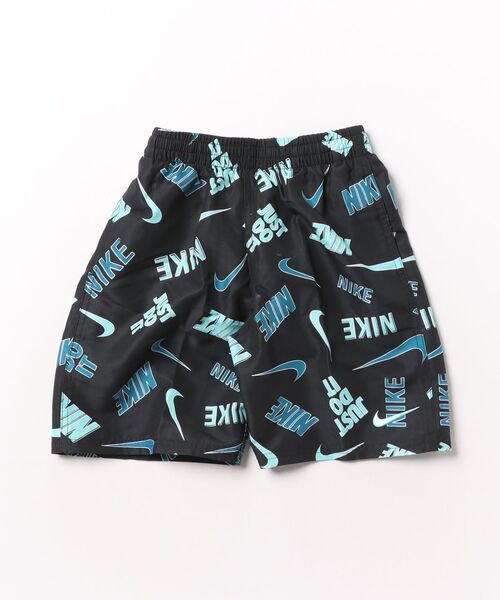 NIKE(ナイキ)の「NIKE/ナイキ ボーイズBアウトライン7ボレーショーツ キッズ 水着 トランクス NESSG814(水着・キッズ・ブルー/ブラック・130cm/150cm/140cm/160cm)」の1枚目の写真