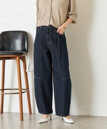 Jena espace merveilleux | 【曲線シルエット】細ベルトカーブデニムパンツ(デニムパンツ)