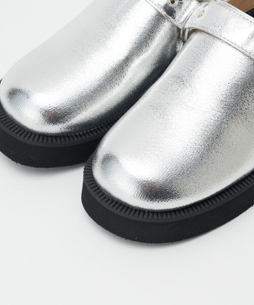 CIAOPANIC（チャオパニック）の「ストラップレザーサボ（その他シューズ・レディース・シルバー/ブラウン・MEDIUM/SMALL/LARGE）」の8枚目の写真