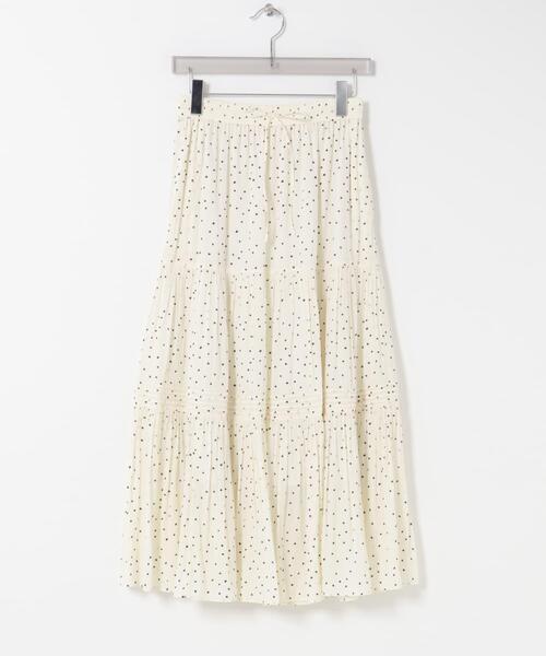 URBAN RESEARCH（アーバンリサーチ）の「ギャザーティアードドットスカート（スカート・レディース・オフホワイト/ブラック・FREE）」の10枚目の写真