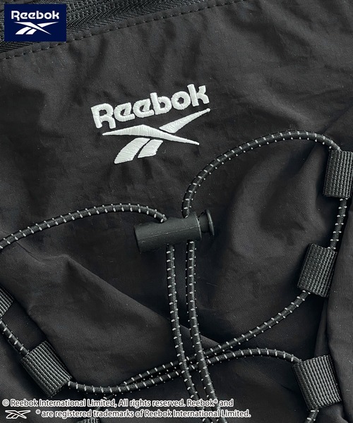 Reebok（リーボック）の「Reebok/リーボック ナイロンショルダーバッグ ドローコード  軽量 ボディバッグ（ボディバッグ/ウエストポーチ・メンズ・グレー系その他/ブラック/チャコール・FREE）」の7枚目の写真