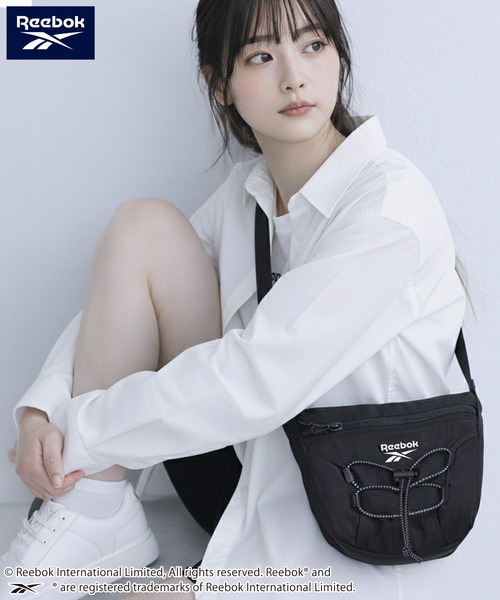 Reebok(リーボック)の「Reebok/リーボック ナイロンショルダーバッグ ドローコード 軽量 ボディバッグ(ボディバッグ/ウエストポーチ・メンズ・グレー系その他/ブラック/チャコール・FREE)」の14枚目の写真