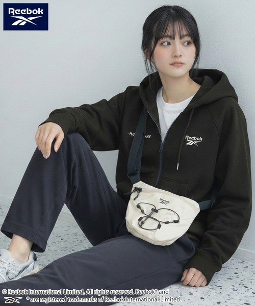 Reebok(リーボック)の「Reebok/リーボック ナイロンショルダーバッグ ドローコード 軽量 ボディバッグ(ボディバッグ/ウエストポーチ・メンズ・グレー系その他/ブラック/チャコール・FREE)」の17枚目の写真