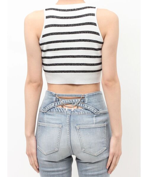 GYDA（ジェイダ）の「GG bijou MOLDラメアメスリニットトップス（ニット/セーター・レディース・その他1/ブラック/オフホワイト・FREE）」の14枚目の写真