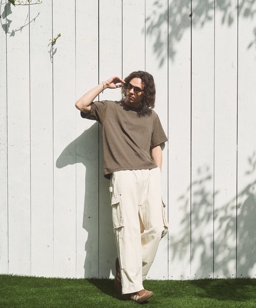 CASPER JOHN(キャスパージョン)の「Compact border T-shirts/コンパクトボーダーTシャツ(Tシャツ/カットソー・メンズ・ミント/グレー/ブラウン・X-SMALL/LARGE/MEDIUM/SMALL)」の7枚目の写真