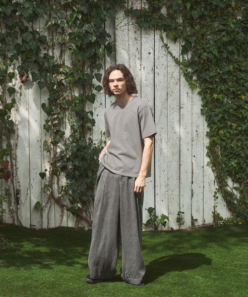 CASPER JOHN(キャスパージョン)の「Compact border T-shirts/コンパクトボーダーTシャツ(Tシャツ/カットソー・メンズ・ミント/グレー/ブラウン・X-SMALL/LARGE/MEDIUM/SMALL)」の5枚目の写真