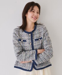 Jayro（ジャイロ）の「モダンビンテージツイードジャケット（ノーカラージャケット）」