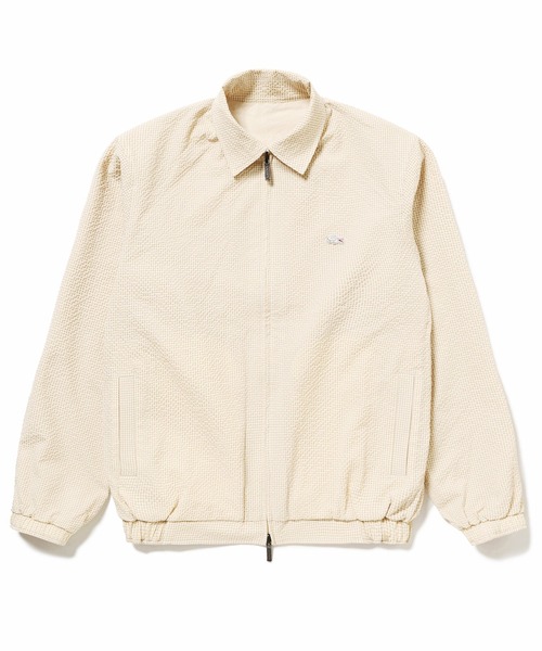 LACOSTE(ラコステ)の「ダブルジップ リバーシブルブルゾン 無地 ギンガムチェック(ブルゾン・メンズ・ネイビー/オフホワイト/グリーン/ライトブラウン/チョコ・48/50/46/52)」の15枚目の写真