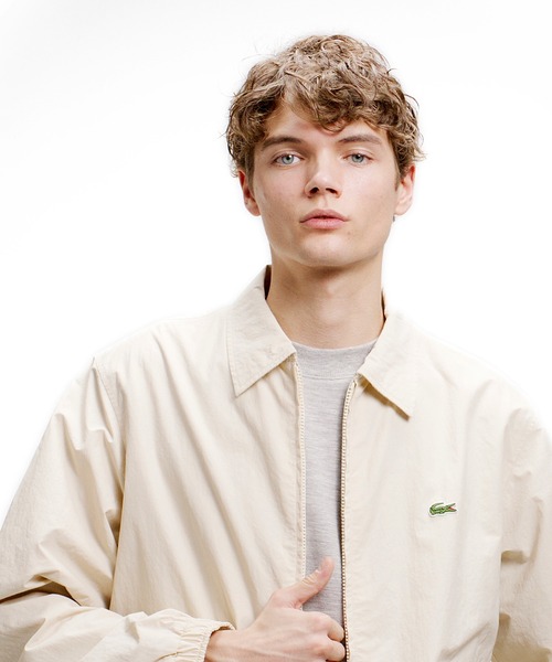 LACOSTE(ラコステ)の「ダブルジップ リバーシブルブルゾン 無地 ギンガムチェック(ブルゾン・メンズ・ネイビー/オフホワイト/グリーン/ライトブラウン/チョコ・48/50/46/52)」の8枚目の写真