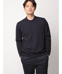 モックネック」に該当するブルー・ネイビー/青色系のメンズ