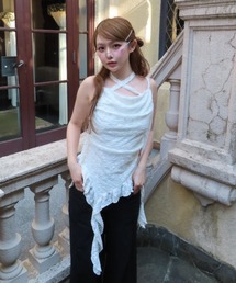 RAY CASSIN（レイカズン）の「タイ付サイドフリルキャミ（シャツ/ブラウス）」