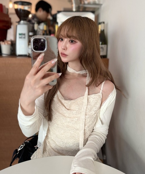 RAY CASSIN(レイカズン)の「タイ付サイドフリルキャミソール(キャミソール・レディース・ブラック系その他2/ホワイト系その他2/ベージュ系その他2・FREE)」の22枚目の写真