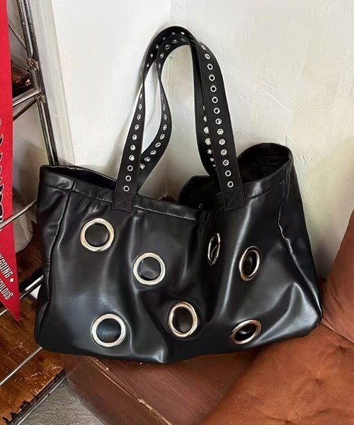 Ressaca（レサーカ）の「アイレットフェイクレザートートバッグ（トートバッグ・レディース・ブラック・FREE）」の4枚目の写真