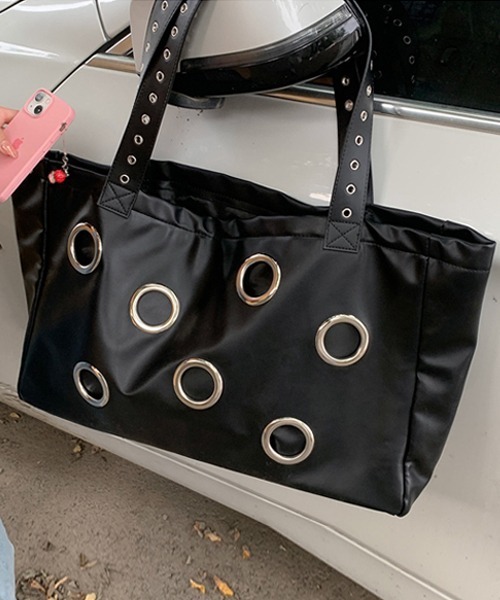 Ressaca（レサーカ）の「アイレットフェイクレザートートバッグ（トートバッグ・レディース・ブラック・FREE）」の11枚目の写真