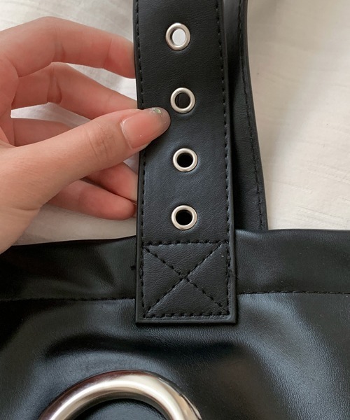 Ressaca（レサーカ）の「アイレットフェイクレザートートバッグ（トートバッグ・レディース・ブラック・FREE）」の13枚目の写真