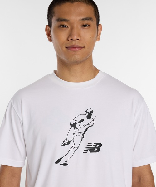 NEW BALANCE(ニューバランス)の「大谷翔平オールウェイズオンロゴ半袖Tシャツ(Tシャツ/カットソー・メンズ・ネイビー/ホワイト/アイボリー/ブラック・SMALL/MEDIUM/LARGE/X-LARGE/XX-LARGE/XXX-LARGE)」の9枚目の写真