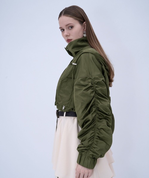 HARE（ハレ）の「ギャザーマウンテンパーカー(HARE)（マウンテンパーカー・レディース・ブラック/カーキ・FREE）」の19枚目の写真