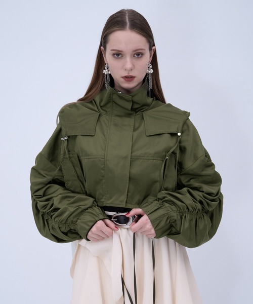 HARE（ハレ）の「ギャザーマウンテンパーカー(HARE)（マウンテンパーカー・レディース・ブラック/カーキ・FREE）」の15枚目の写真