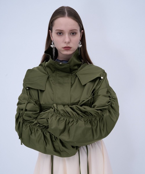 HARE（ハレ）の「ギャザーマウンテンパーカー(HARE)（マウンテンパーカー・レディース・ブラック/カーキ・FREE）」の17枚目の写真