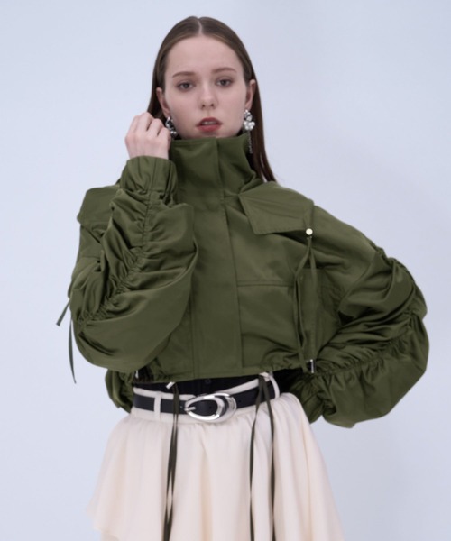 HARE（ハレ）の「ギャザーマウンテンパーカー(HARE)（マウンテンパーカー・レディース・ブラック/カーキ・FREE）」の21枚目の写真