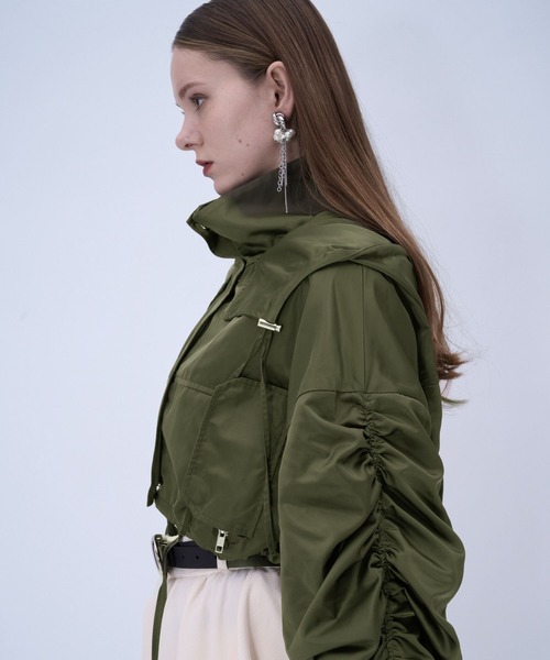 HARE（ハレ）の「ギャザーマウンテンパーカー(HARE)（マウンテンパーカー・レディース・ブラック/カーキ・FREE）」の22枚目の写真