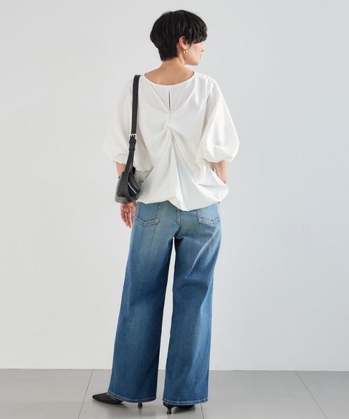 BARNYARDSTORM(バンヤードストーム)の「BARNYARDSTORM / バックツイストプルオーバー【接触冷感 / 吸水速乾】(Tシャツ/カットソー・レディース・ホワイト/イエロー/チャコールグレー/ブラウン・FREE)」の20枚目の写真