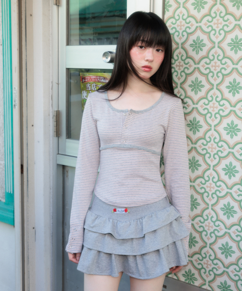 ROSEFRANTZ（ロゼフランツ）の「Rose Cancan Mini Skirt [Gray]（スカート・レディース・アッシュグレー・OS）」の2枚目の写真